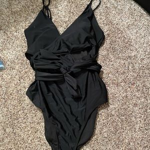 Aerie one piece wrap swim suit